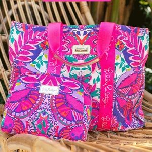 Lilly Pulitzer GWP Tote and Cosmetic Pouch Set